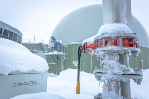 Zimní údržba plynojemů